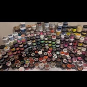 Assorted Nail Art Powders and Glitters